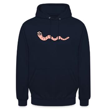 verre de terre - Sweat-shirt à capuche unisexe - marine - Devant - Alina (178cm) & Michal (187cm)