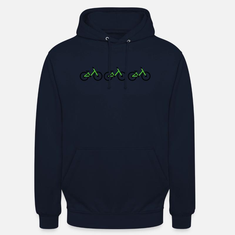 Vélos - Sweat-shirt à capuche unisexe - marine