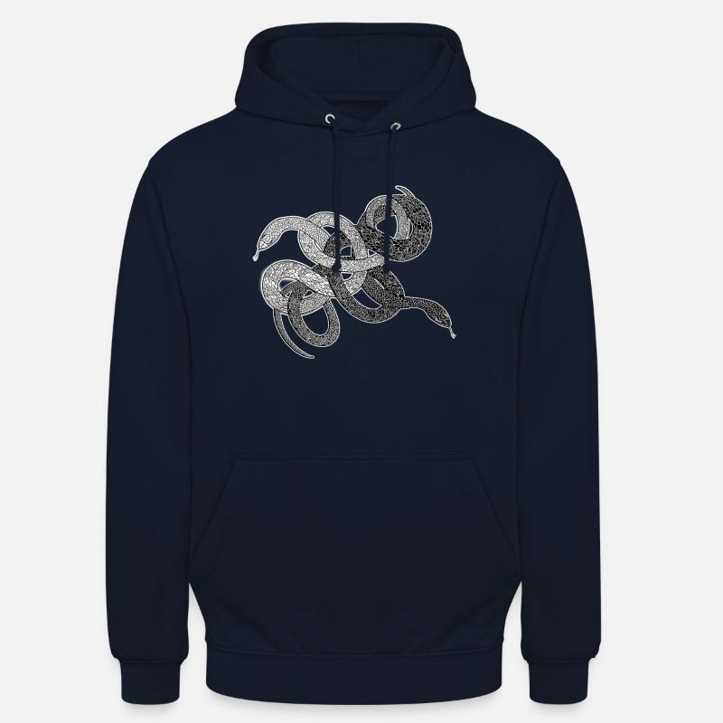 Serpents anaconda cadeau python - Sweat-shirt à capuche unisexe - marine