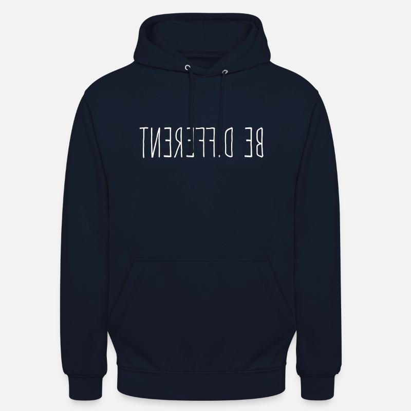 Be Different - Anders Sein Spruch - Unisex Hoodie - Navy