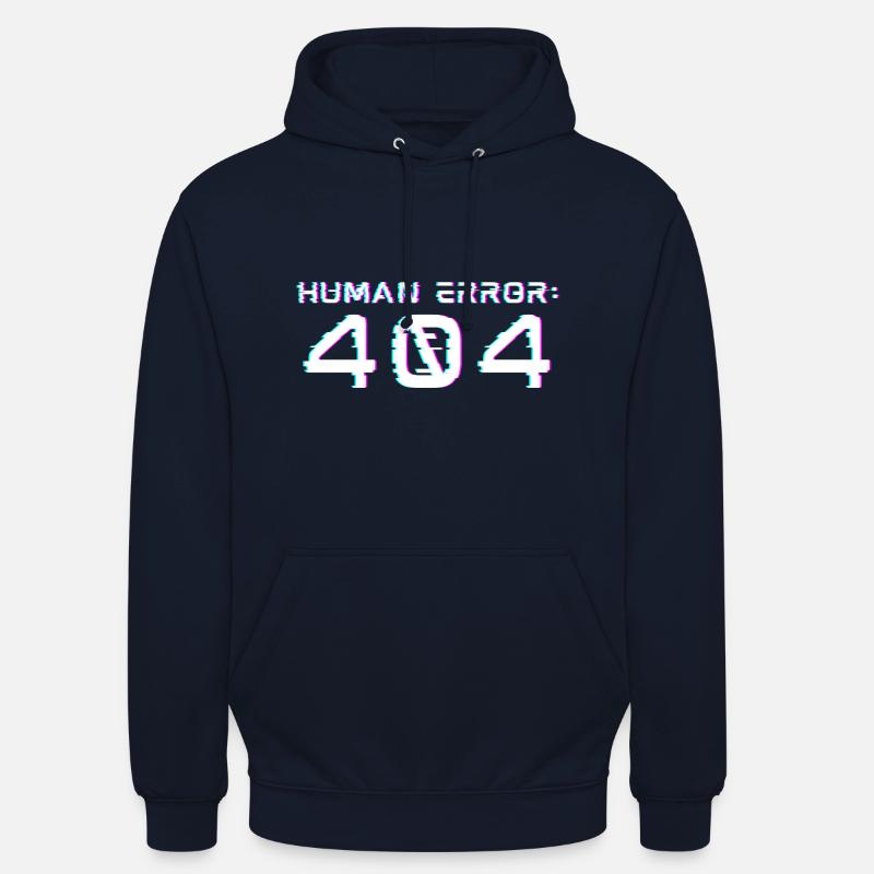 Human Error: 404 - Unisex Hoodie - navy