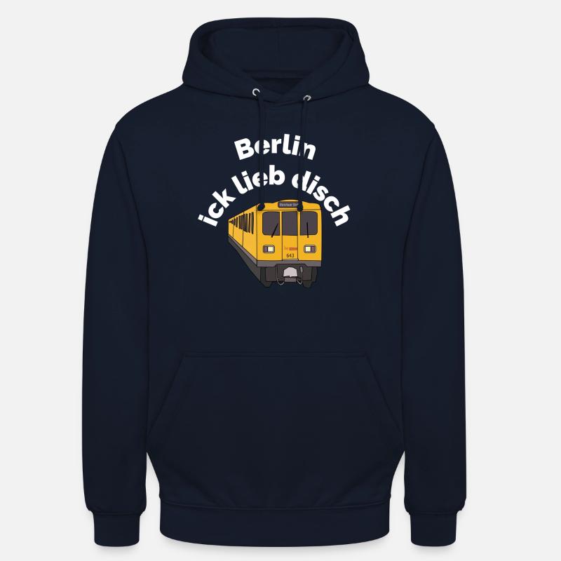 Berlin ick cher - Sweat-shirt à capuche unisexe - marine