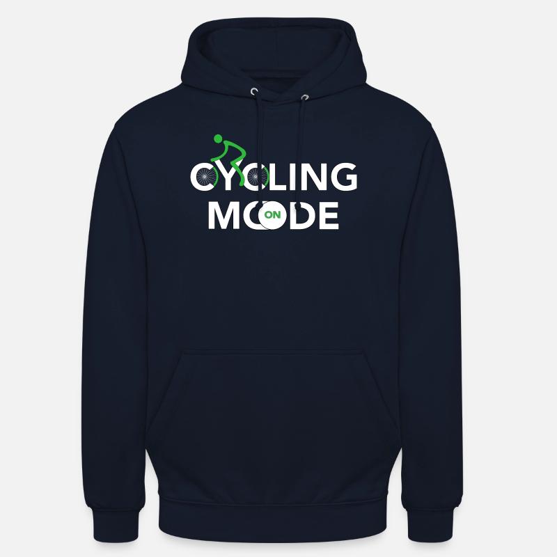 Mode cyclisme activé - Vélo - Sweat-shirt à capuche unisexe - marine