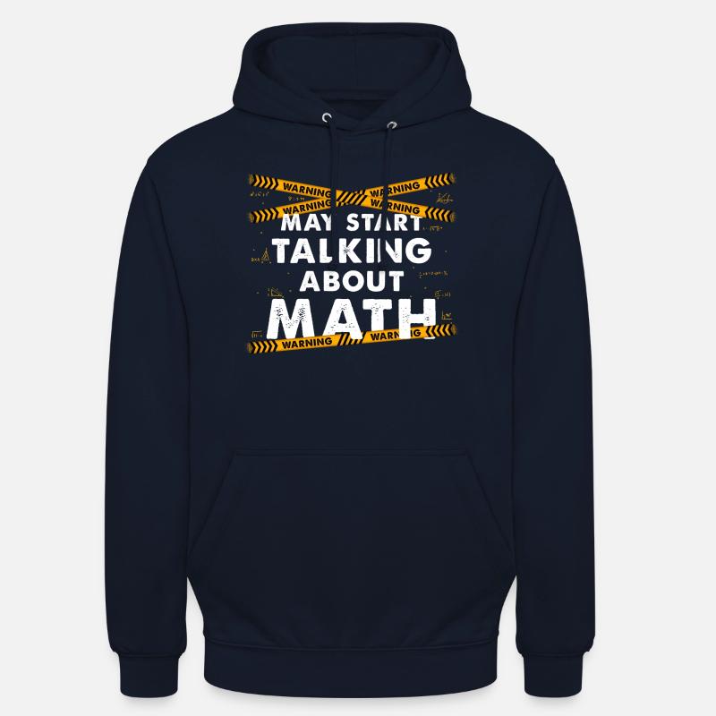May Start Talking About Math - Unisex Hoodie - navy