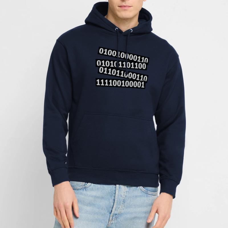 Langage de programme de code binaire Sweat-shirt à capuche unisexe