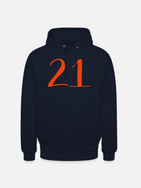 21 - Unisex Hoodie - Navy