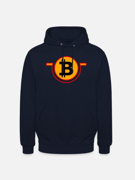 bitcoin B - Unisex Hoodie - Navy