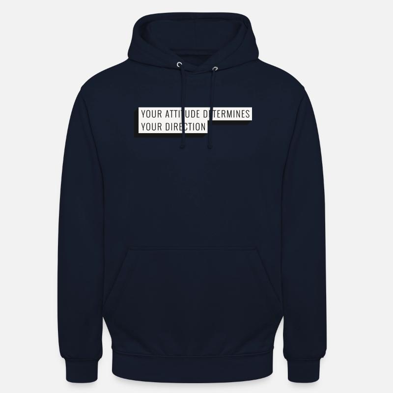 Your attitude determines your direction - Unisex Hoodie - Navy