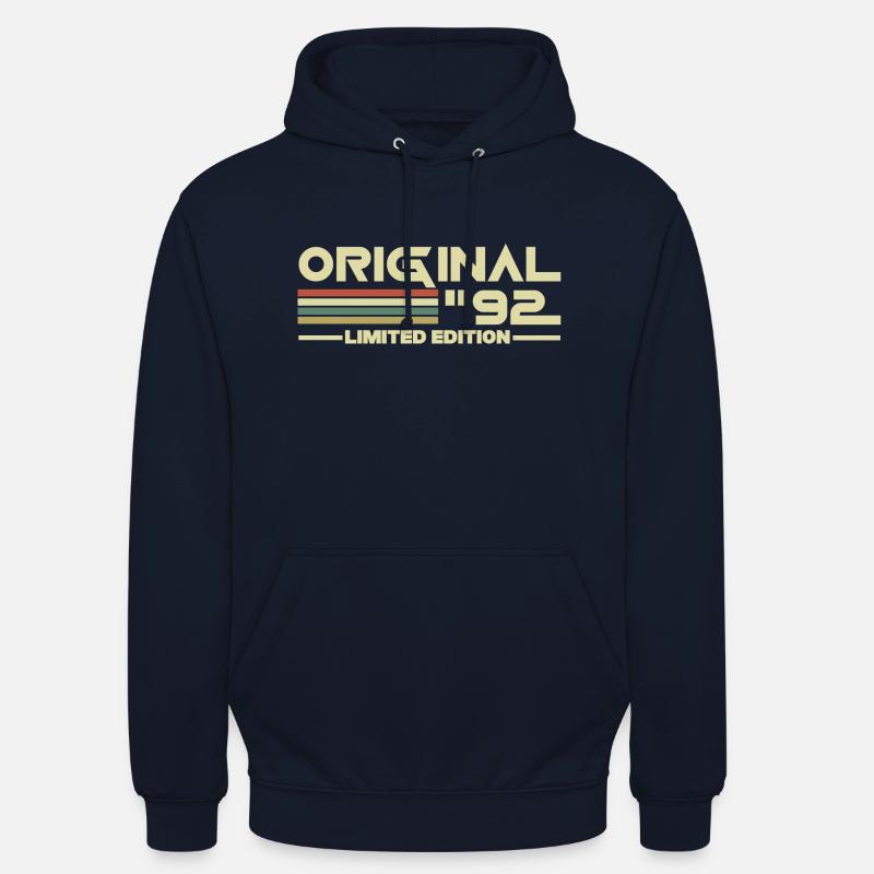 1992 - Sweat-shirt à capuche unisexe - marine