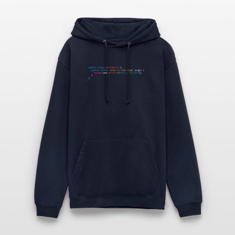 Hello World Java programming language Unisex Hoodie
