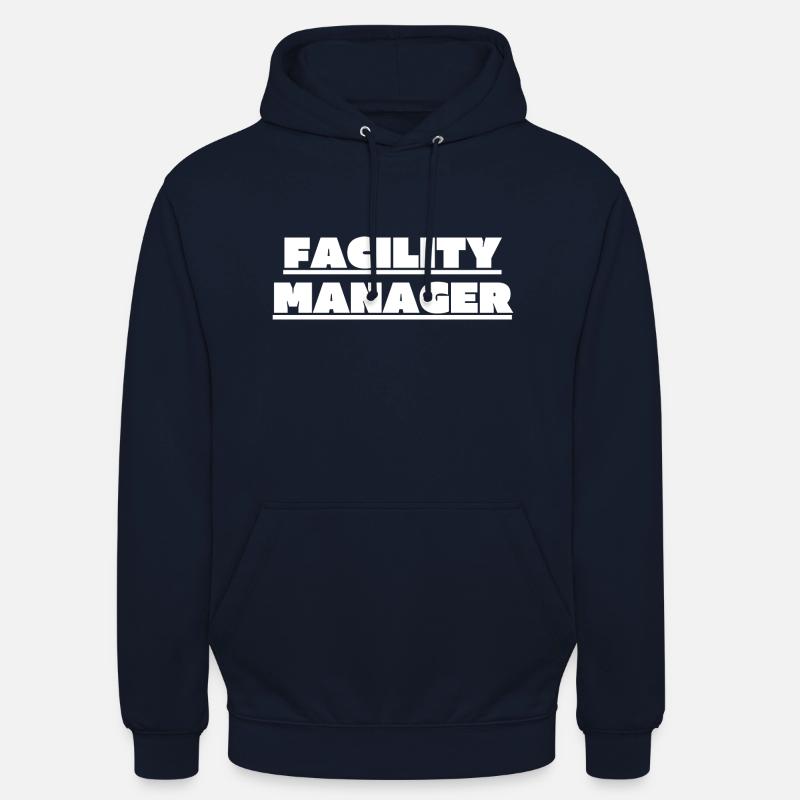 Facility Manager Technicien interne Gardien - Sweat-shirt à capuche unisexe - marine