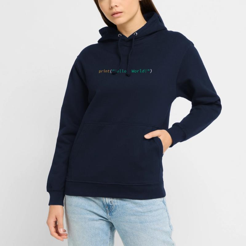 Hello World Python Programmer's Shirt Unisex Hoodie