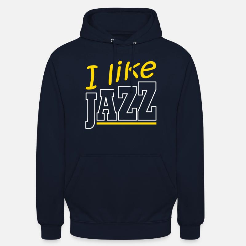 J’aime le jazz - Sweat-shirt à capuche unisexe - marine