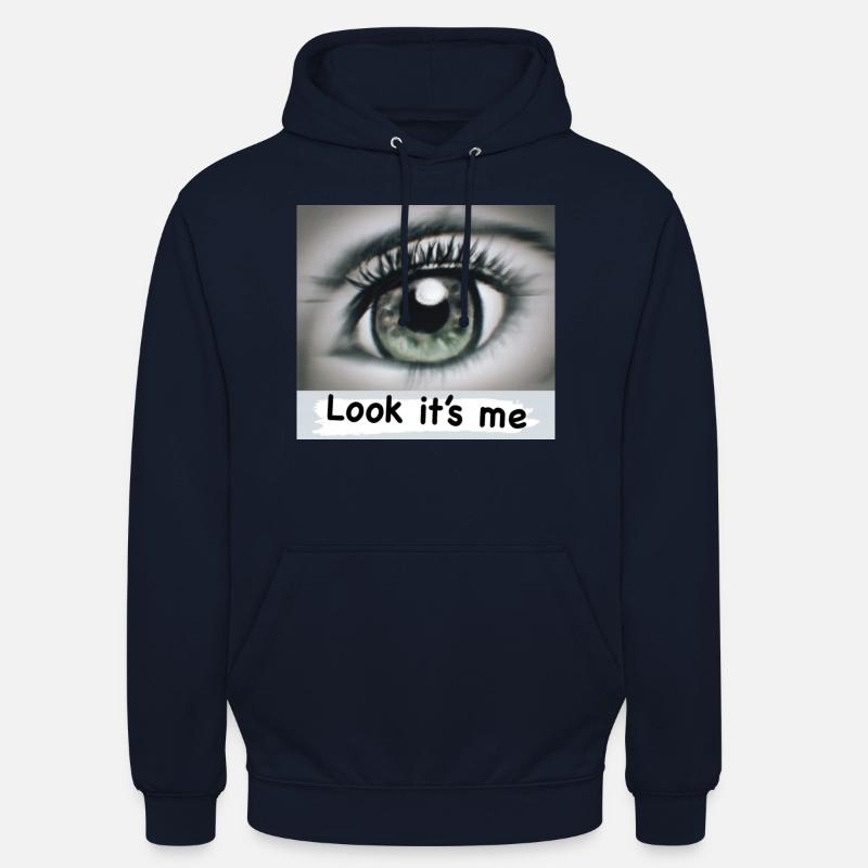 Regarde, c’est moi - Sweat-shirt à capuche unisexe - marine