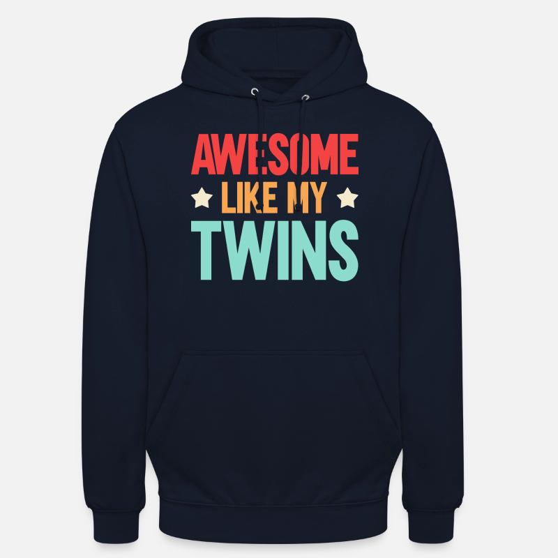 Fantastique comme mes jumeaux - Sweat-shirt à capuche unisexe - marine