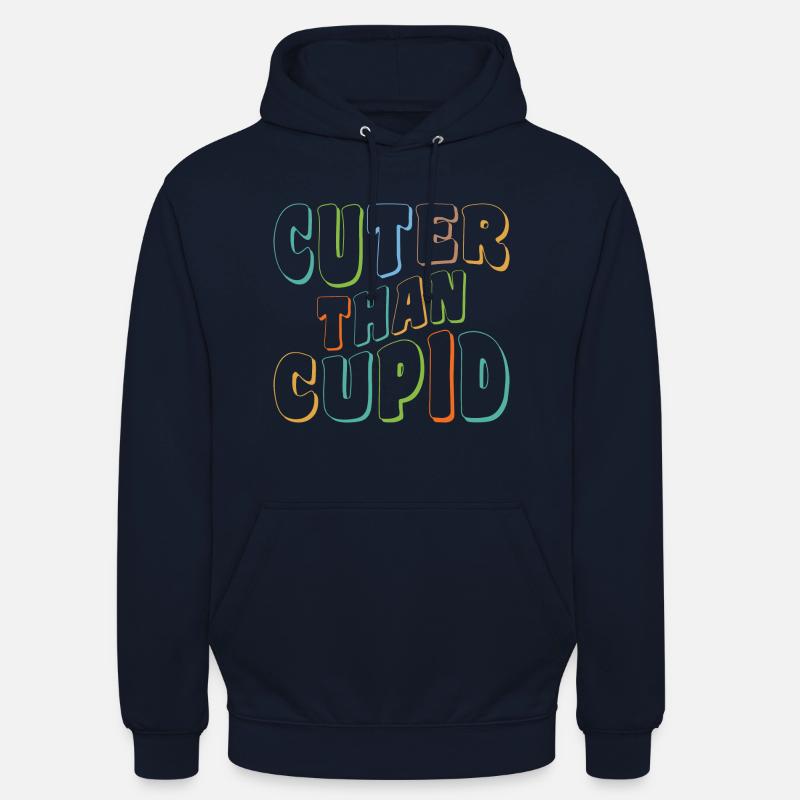 Plus mignon que Cupidon - Sweat-shirt à capuche unisexe - marine