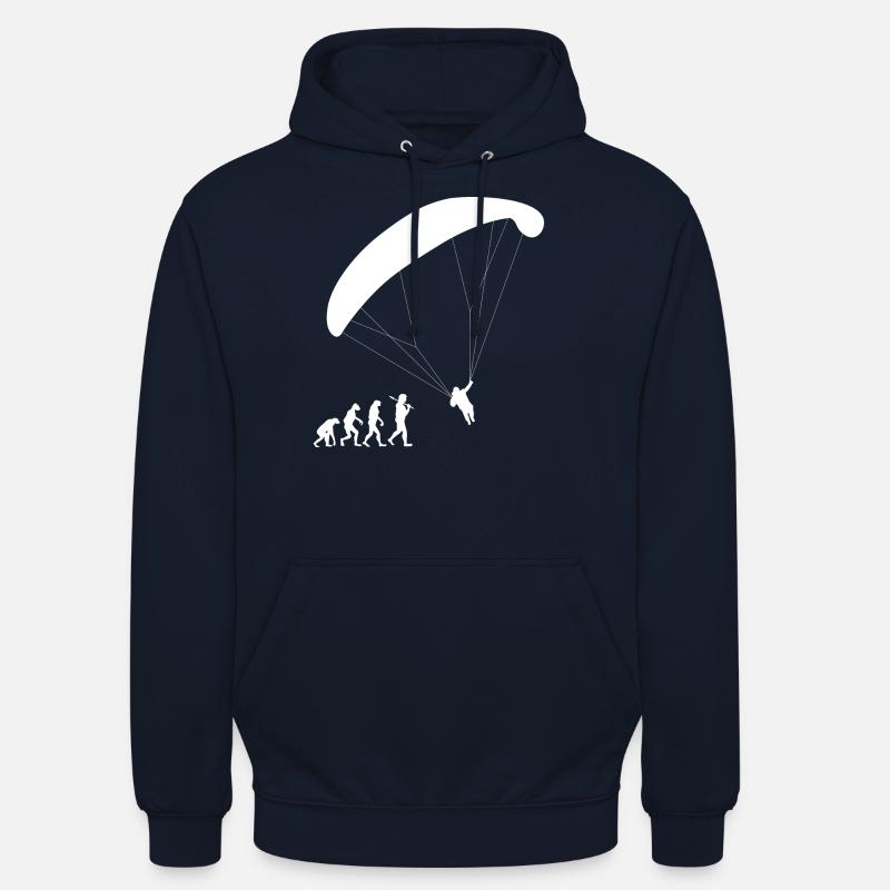 Paragliding Evolution Gleitschirm Geschenk fliegen - Unisex Hoodie - Navy