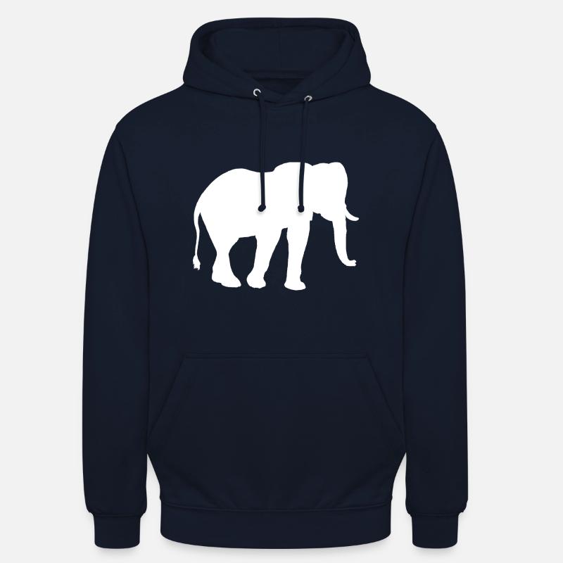 Éléphant d’Afrique - Sweat-shirt à capuche unisexe - marine