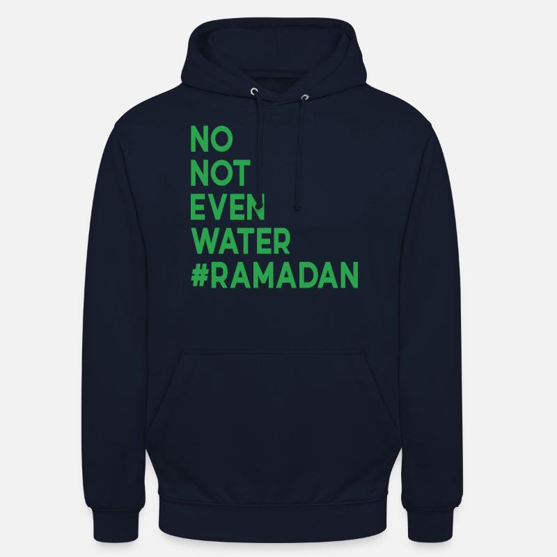Non même pas d’eau Ramadan - Sweat-shirt à capuche unisexe - marine