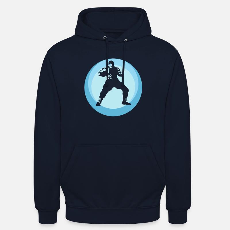 MMA Jiujitsu Grappling - Sweat-shirt à capuche unisexe - marine
