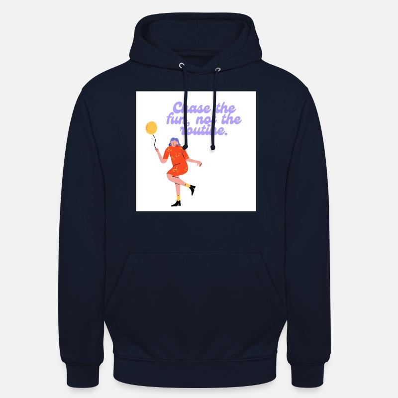POURSUITE FUN - Sweat-shirt à capuche unisexe - marine