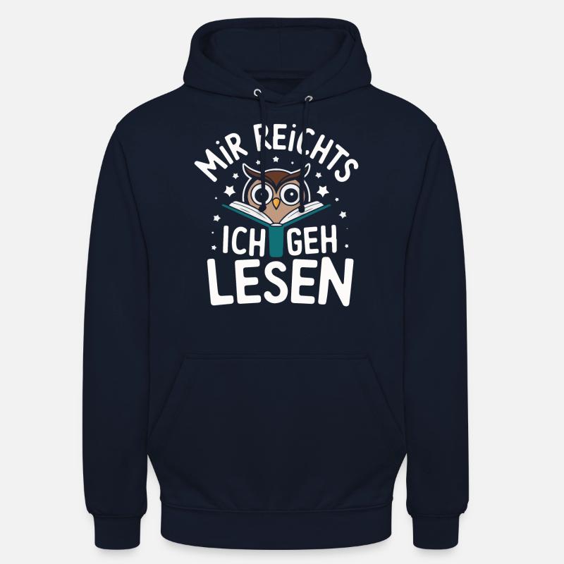 Nachteule Eule Eulen Vogel - Unisex Hoodie - Navy