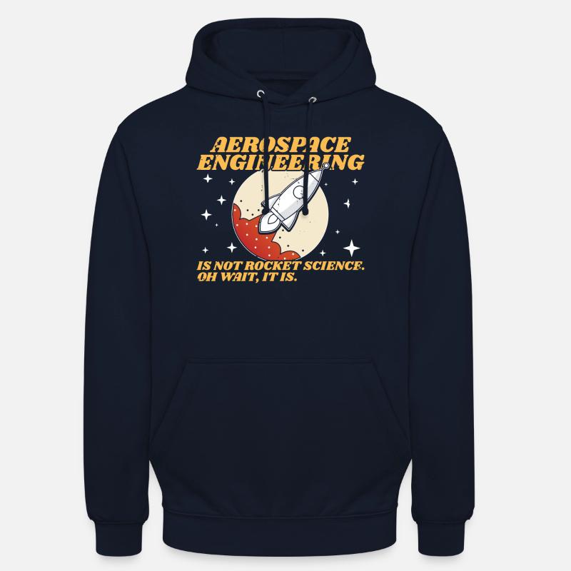 Aerospace Engineering Fun Engineer Student - Unisex Hoodie - navy