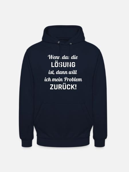 Lösung - Unisex Hoodie - Navy