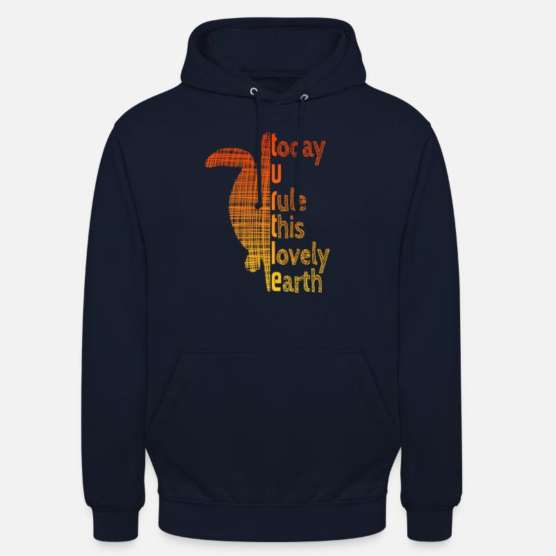 Turtle Sloga Schildkröte Spruch - Unisex Hoodie - Navy