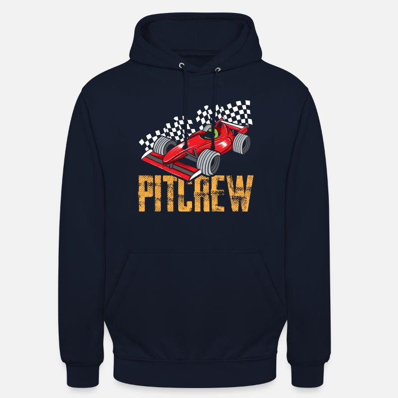 Pit Crew - Course automobile - Sweat-shirt à capuche unisexe - marine