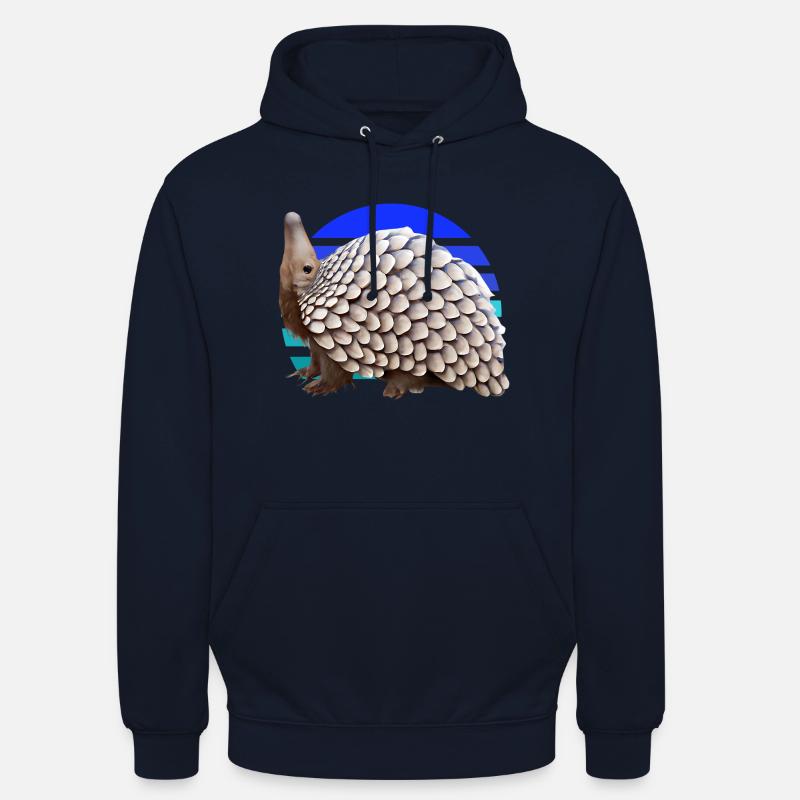 Conception de pangolin mignon - Sweat-shirt à capuche unisexe - marine