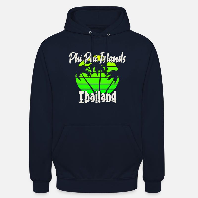 Îles Phi Phi Thaïlande - Sweat-shirt à capuche unisexe - marine