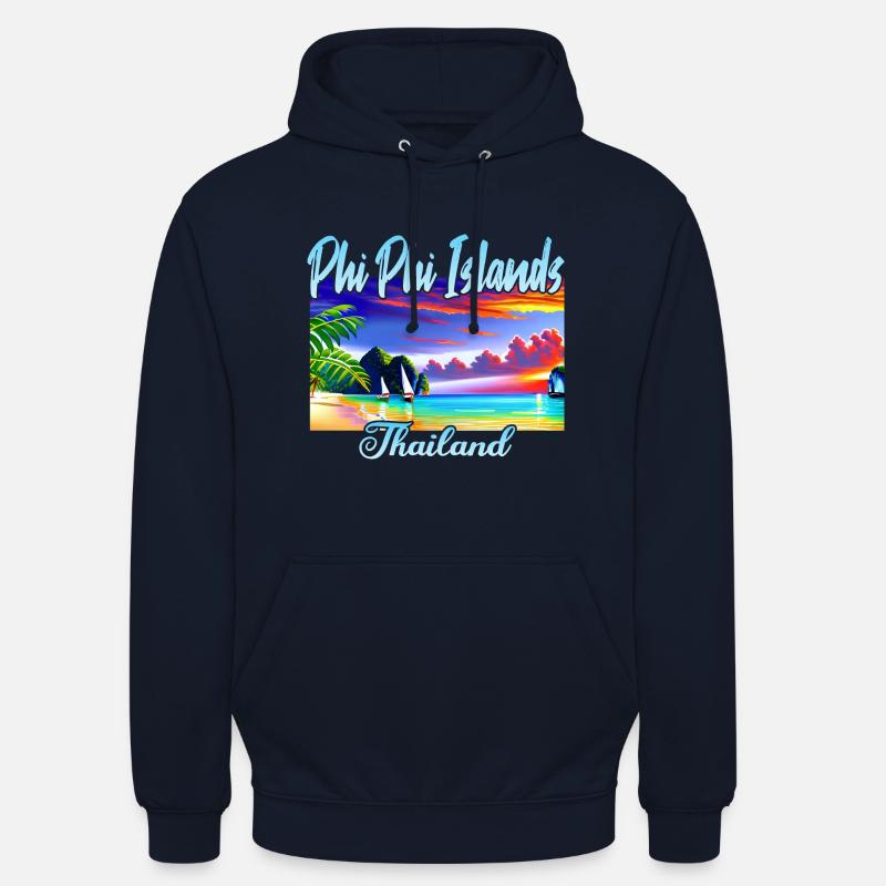 Phi Phi Island Thailand - Unisex Hoodie - Navy