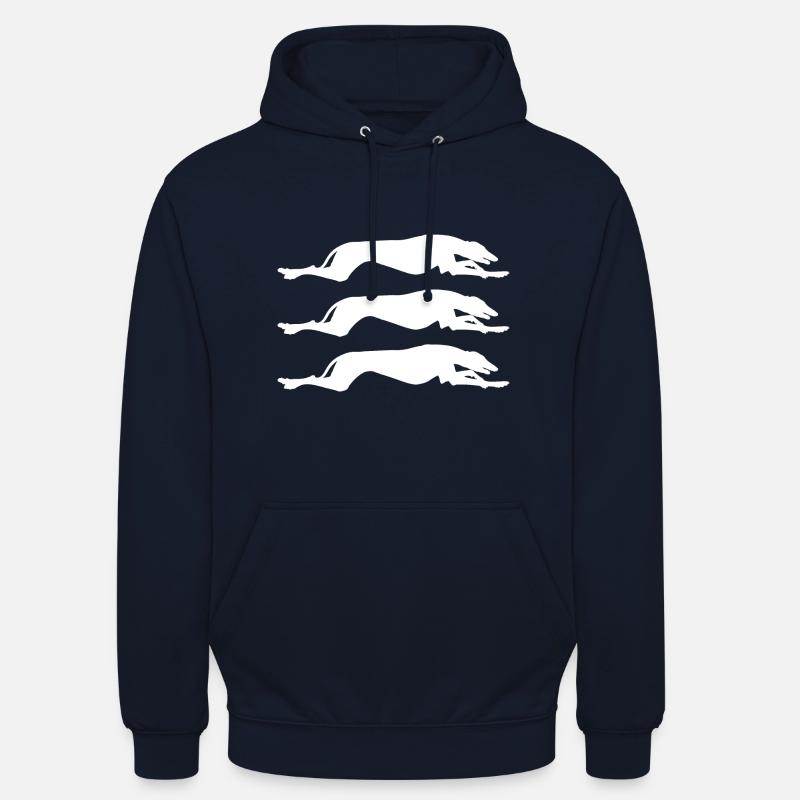 Greyhound Pattern - Unisex Hoodie - navy