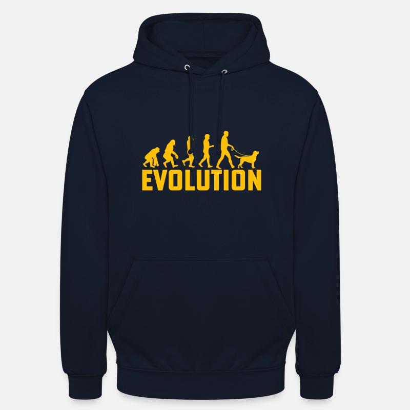 Évolution du Labrador - Sweat-shirt à capuche unisexe - marine