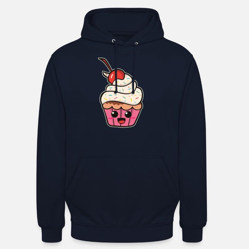 Petit gâteau mignon - Sweat-shirt à capuche unisexe - marine