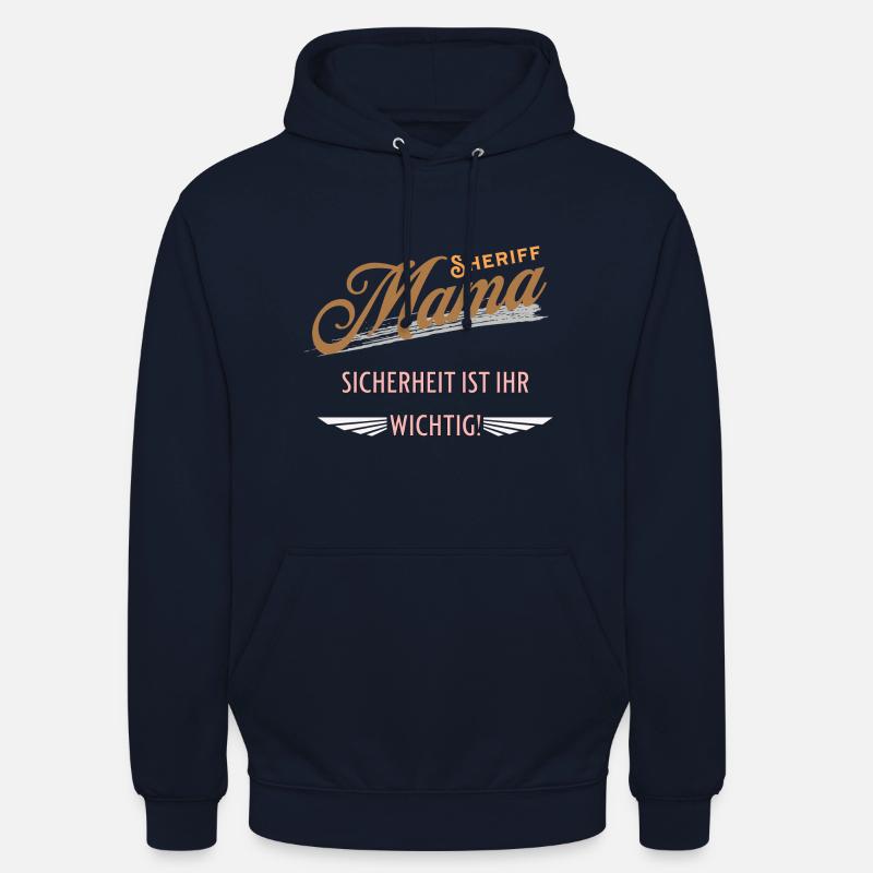 Mama Sheriff Mutter Mami Ehefrau - Unisex Hoodie - Navy