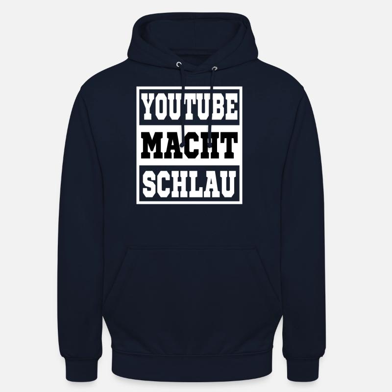 Youtube vous rend intelligent - Sweat-shirt à capuche unisexe - marine
