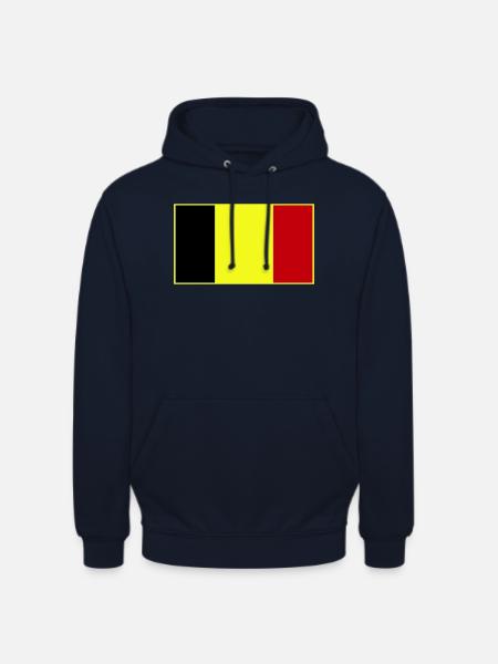 Anpassbare dreifarbige Flagge - Unisex Hoodie - Navy