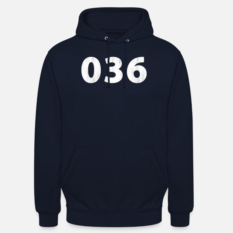 036 Almere Zeewolde - Sweat-shirt à capuche unisexe - marine