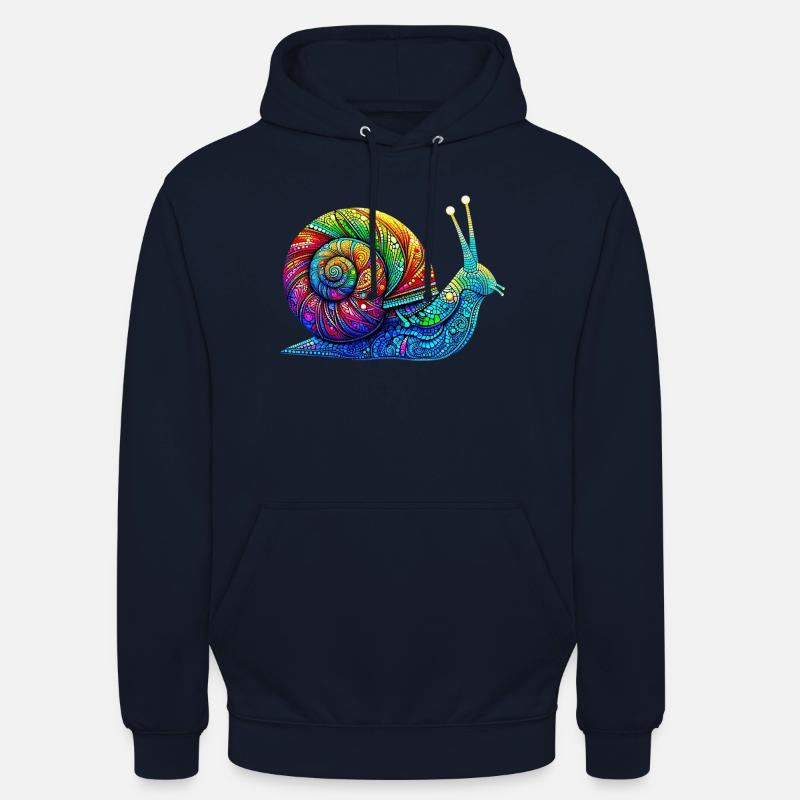 Escargot - Sweat-shirt à capuche unisexe - marine