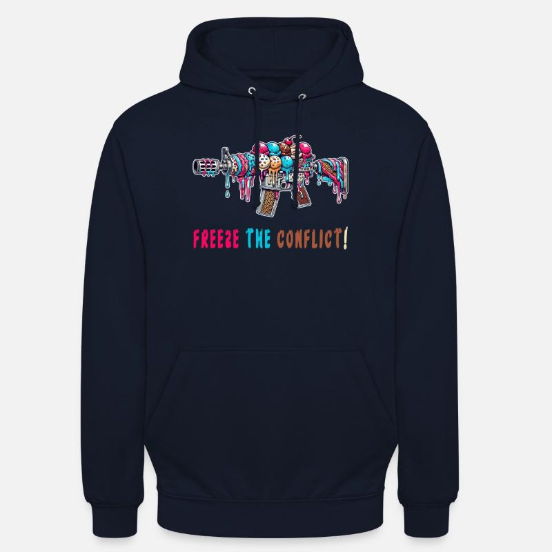 Konflikt eingefrieren Eiscreme - Unisex Hoodie - Navy