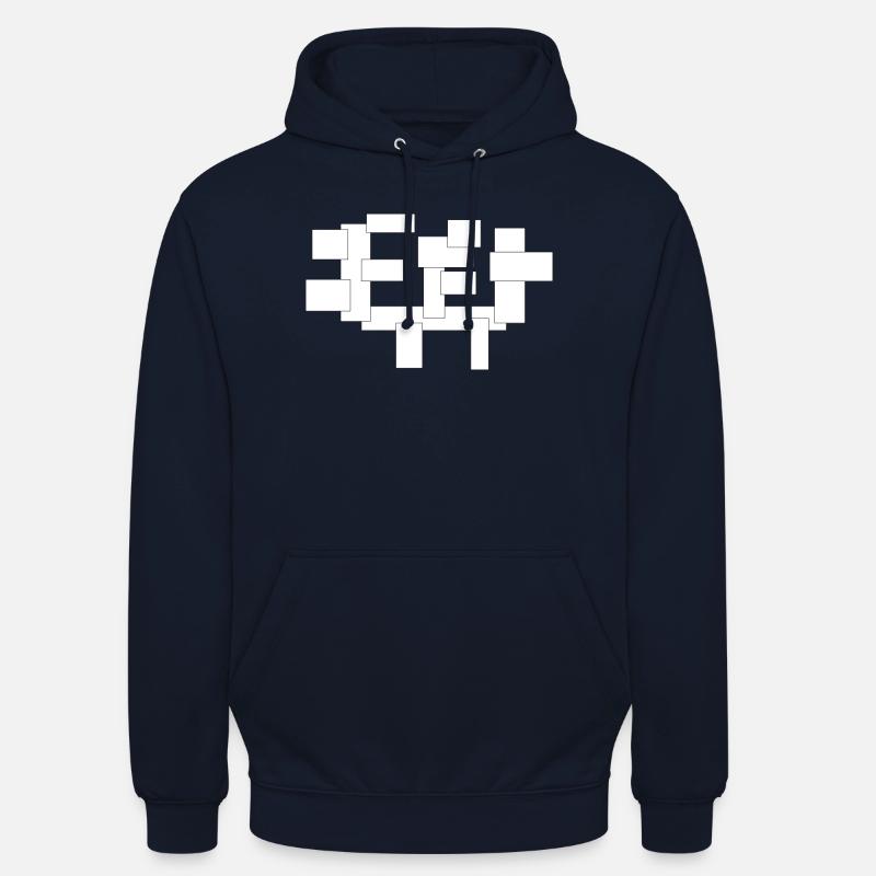 rectangles simplement des carrés en composition - Sweat-shirt à capuche unisexe - marine
