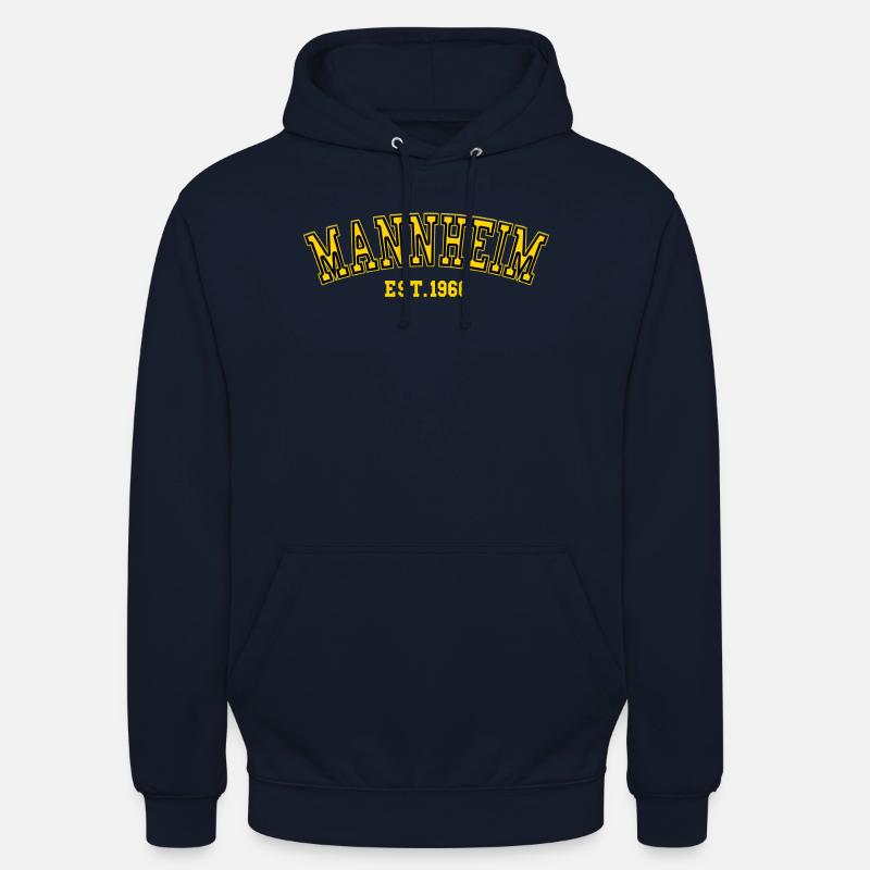 Fondée à Mannheim en 1966 - Sweat-shirt à capuche unisexe - marine
