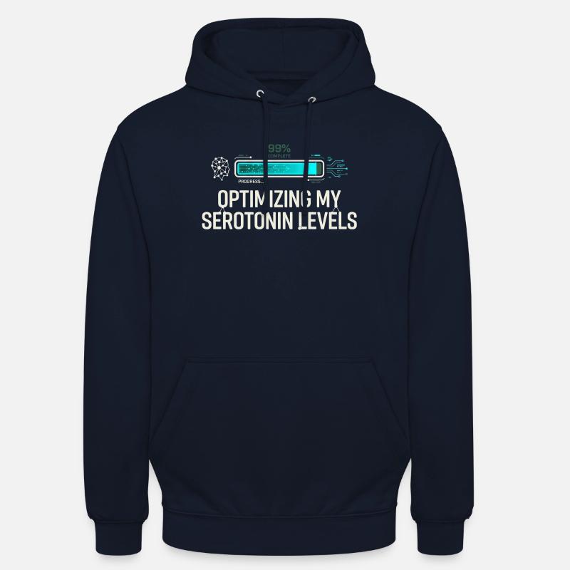 Serotonin Optimizing - Unisex Hoodie - navy