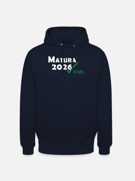 Matura 2026 Done - Unisex Hoodie - Navy