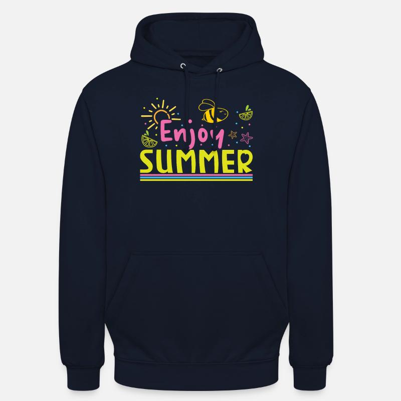 Profite de l’été - Sweat-shirt à capuche unisexe - marine