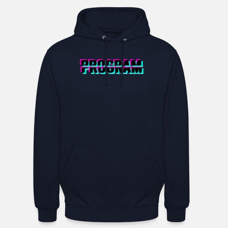 Programme informatique - Sweat-shirt à capuche unisexe - marine