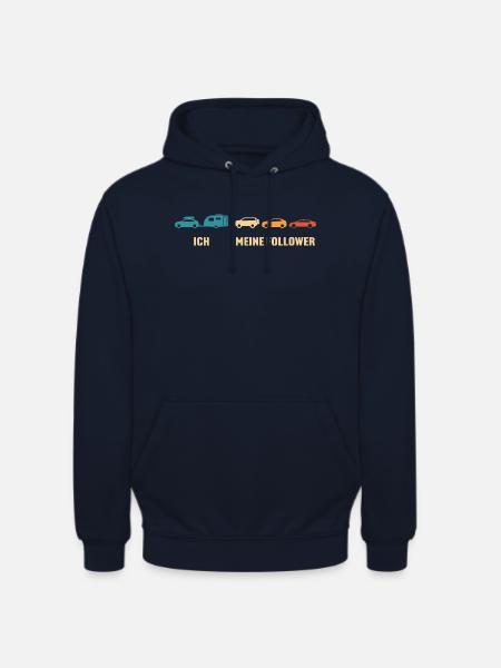 Wohnwagen camping ich meine follower - Unisex Hoodie - Navy