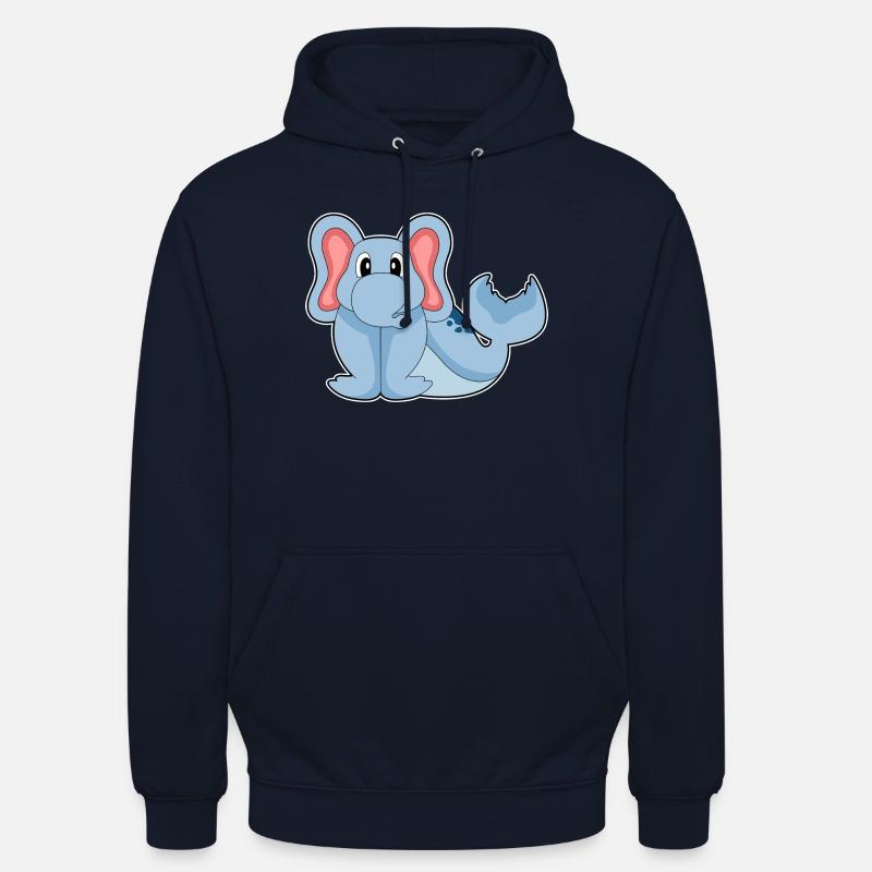 Eléphant de mer - Sweat-shirt à capuche unisexe - marine